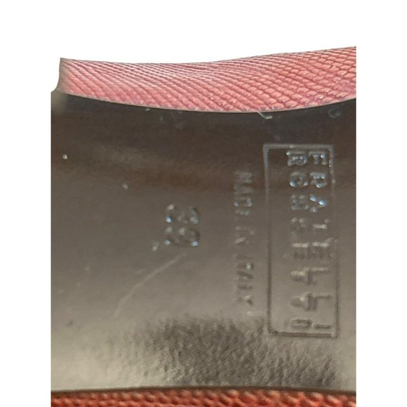 Fratelli Rossetti Women's Italian Red Leather Heels Size 39 Classic Style - Picture 7 of 8